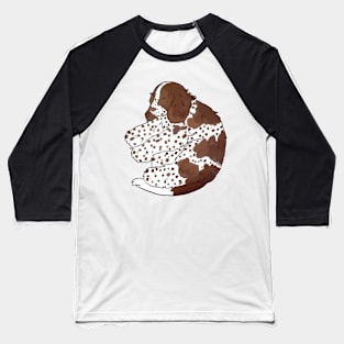 Cute english cocker spaniel sleeping illustration Baseball T-Shirt